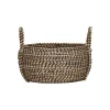 House Doctor Distra Storage Basket Black/Natural Small^ Kurve