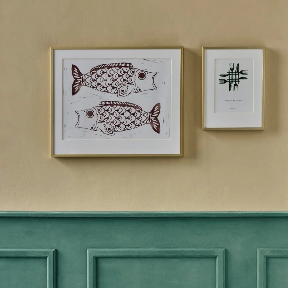 House Doctor Fish Wall Art Bordeaux^ Illustrationer & Plakater
