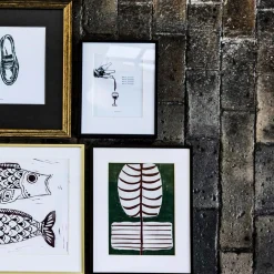 House Doctor Flow Wall Art Dark Green^ Illustrationer & Plakater