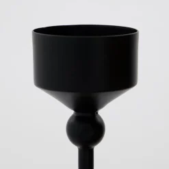 House Doctor Folk Candle Holder Black Low^ Julepynt|Adventsstager