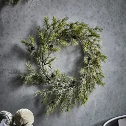 House Doctor Frost Wreath Green Large^ Julepynt