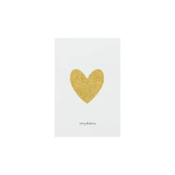 House Doctor Glitr Cards With Envelope Greeting White/Golden^ Julepynt