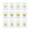 House Doctor Glitr Gift Tags White/Golden^ Julepynt