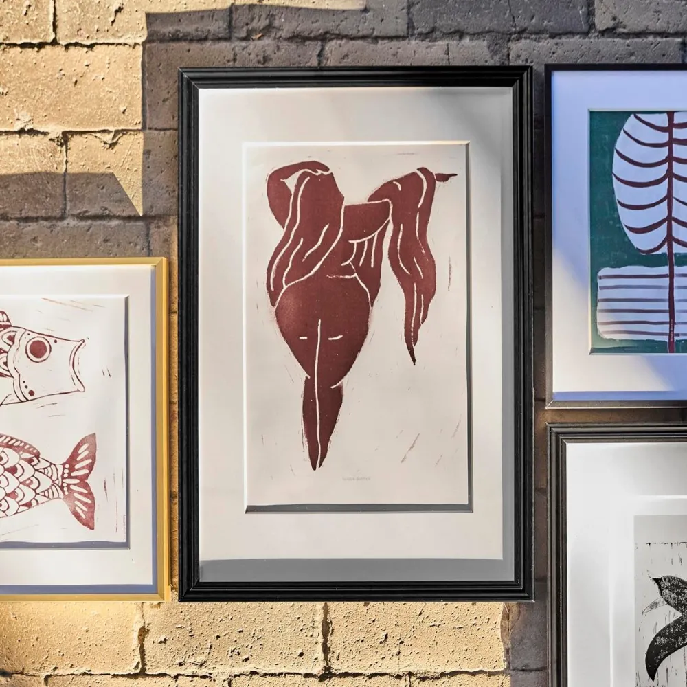 House Doctor Lady Wall Art Bordeaux^ Illustrationer & Plakater