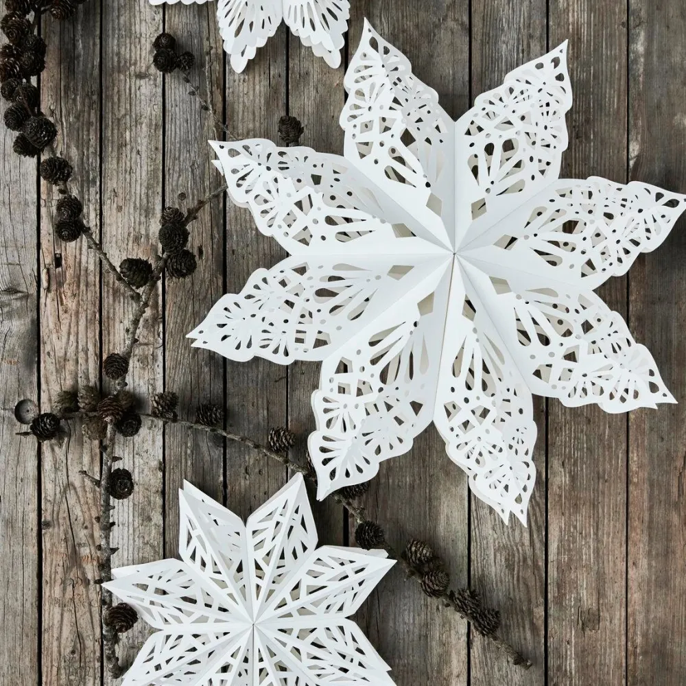 House Doctor Lehlo Stars White^ Juletræspynt|Julepynt