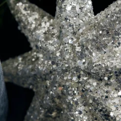 House Doctor Ornament Chunky Silver With Glitter^ Juletræspynt|Julepynt