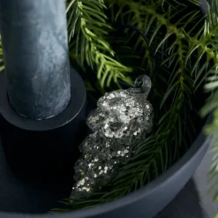 House Doctor Ornament Cone Silver Small^ Juletræspynt|Julepynt