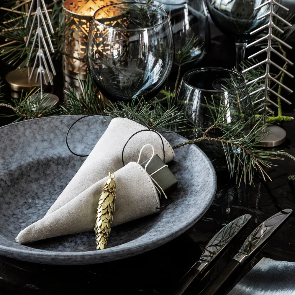 House Doctor Ornament Corne Brass Medium^ Juletræspynt