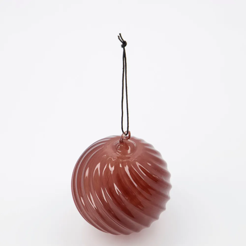 House Doctor Ornament Glassy Brown^ Juletræspynt|Julepynt