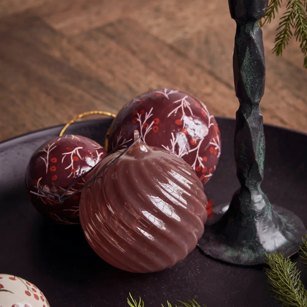 House Doctor Ornament Glassy Brown^ Juletræspynt|Julepynt