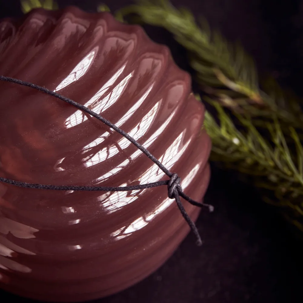 House Doctor Ornament Glassy Brown^ Juletræspynt|Julepynt