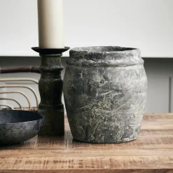 House Doctor Planter Rube Grey Large^ Krukker