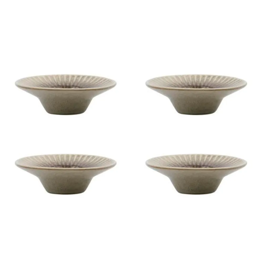 House Doctor Pleat Egg Cups Grey/Brown^ Keramik & Porcelæn
