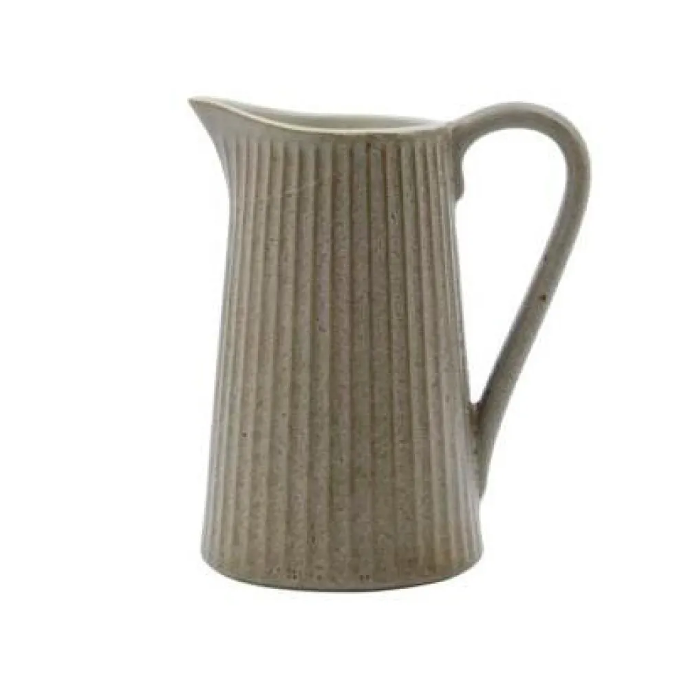 House Doctor Pleat Jug Grey/Brown Small^ Keramik & Porcelæn