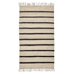 House Doctor Sima Rug Black/Natural^ Tæpper & Måtter