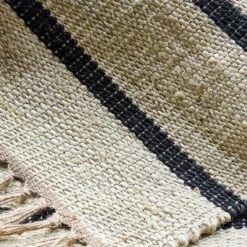 House Doctor Sima Rug Black/Natural^ Tæpper & Måtter