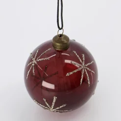 House Doctor Star Ornament Burgundy^ Juletræspynt|Julepynt