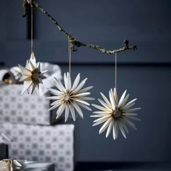 House Doctor Stari Ornaments Off-White/Champagne (6 Pieces)^ Juletræspynt|Julepynt