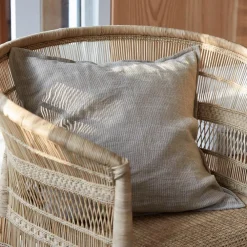 House Doctor Streak Cushion Mustard 50x50 cm^ Puder