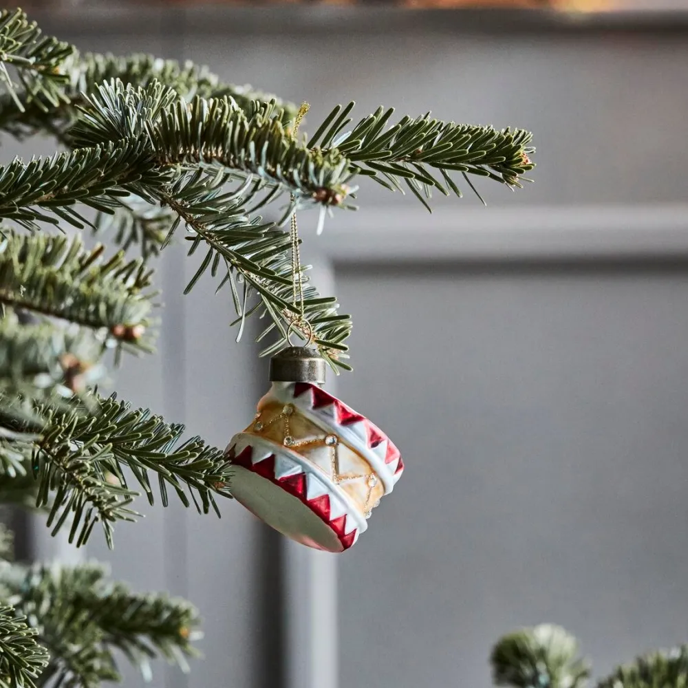 House Doctor Tambur Ornament Red/Gold^ Juletræspynt|Julepynt