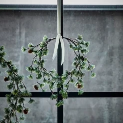 House Doctor Torch Wreath Green Small^ Julepynt