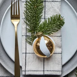 House Doctor Twister Ornament White/Golden^ Juletræspynt|Julepynt