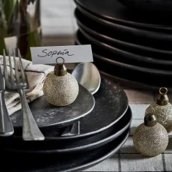 House Doctor Visit Card Holders Champagne^ Julepynt|Juleborddækning