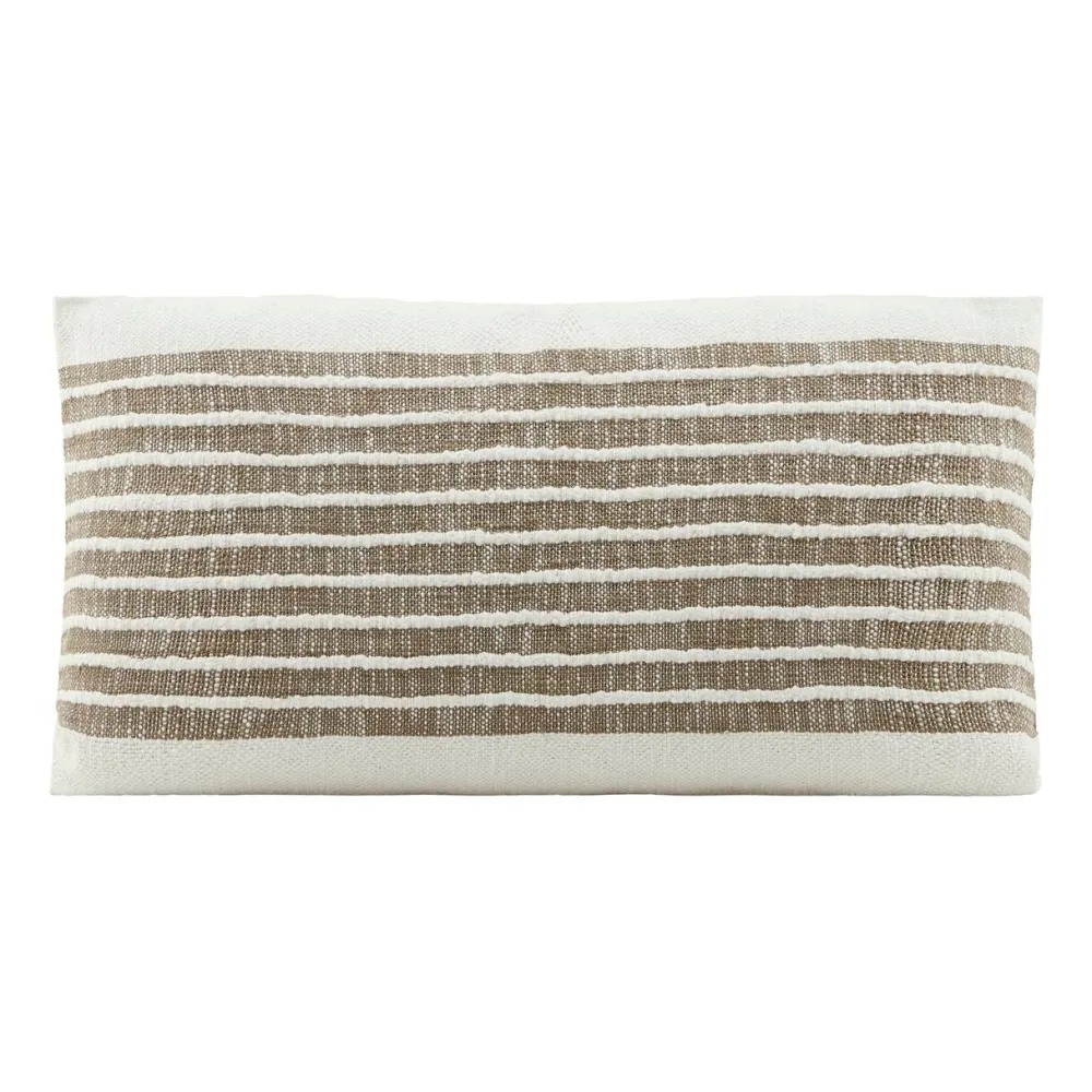 House Doctor Yarn Cushion Mustard 40x80 cm^ Puder