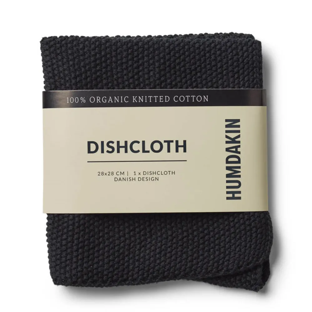 Humdakin Knitted Dishcloth Coal^ Køkken|Køkkentekstiler