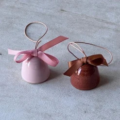 Julie Damhus Studio Juleklokke Pink^ Juletræspynt|Julepynt