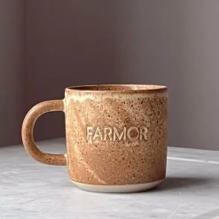 Julie Damhus Studio Oda Farmor Kop Brun^ Keramik & Porcelæn