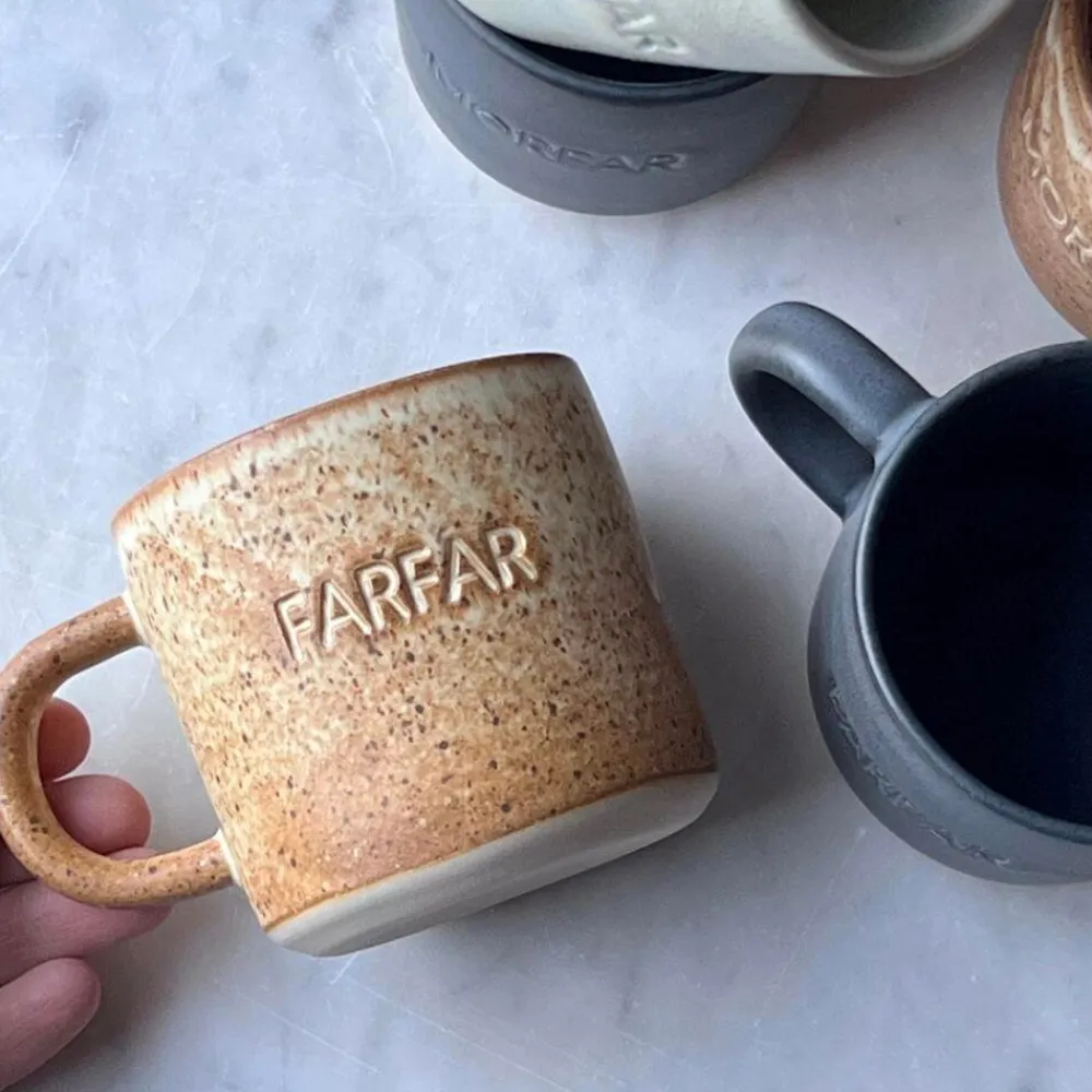 Julie Damhus Studio Oda Farfar Kop Brun^ Keramik & Porcelæn