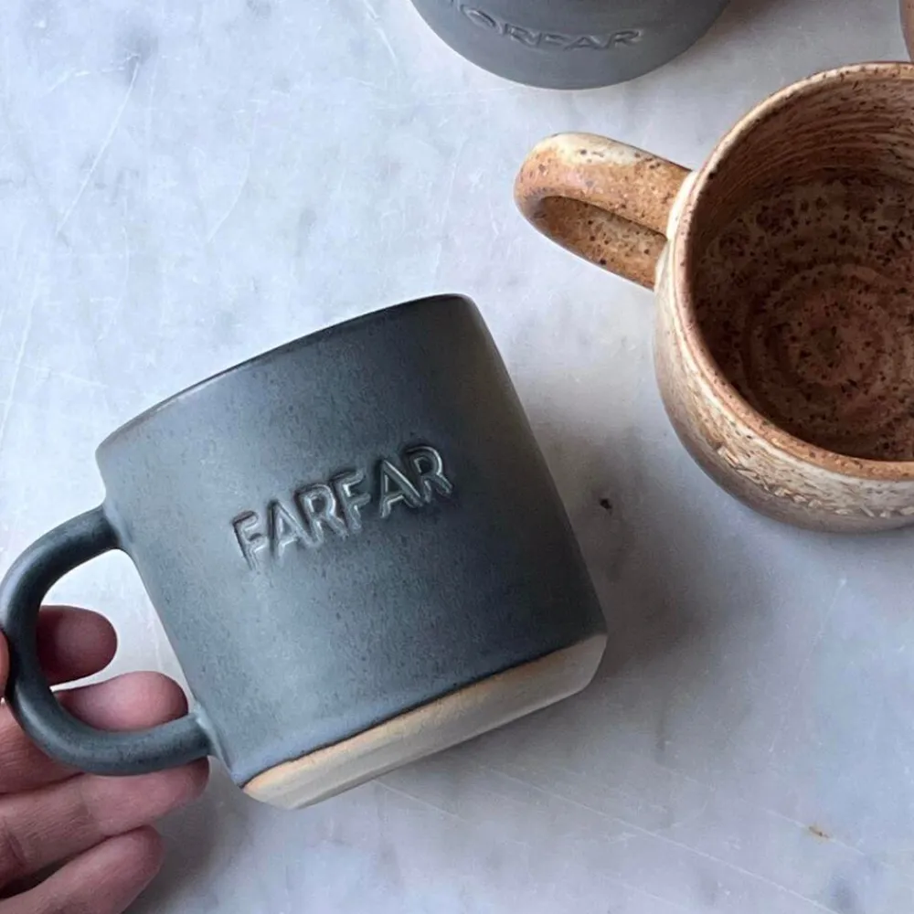 Julie Damhus Studio Oda Farfar Kop Blå^ Keramik & Porcelæn