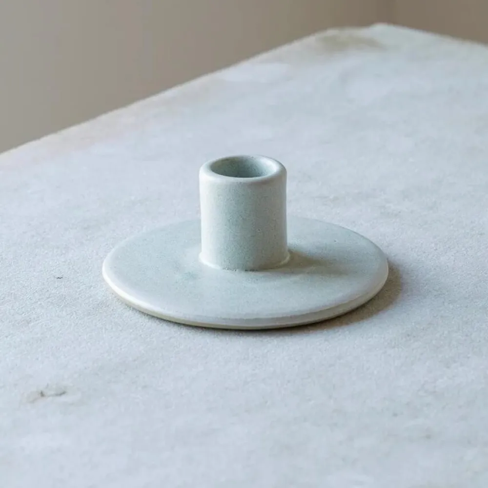 Julie Damhus Studio Oda Lysestage Mint^ Lysestager|Keramik & Porcelæn