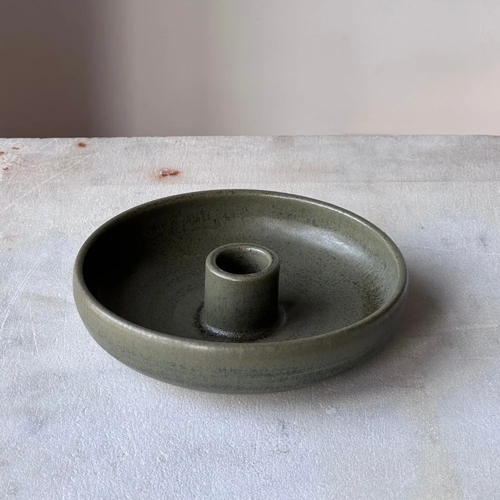 Julie Damhus Studio Oda Lysestage Skål Lille Grøn^ Andet Boligtilbehør|Lysestager