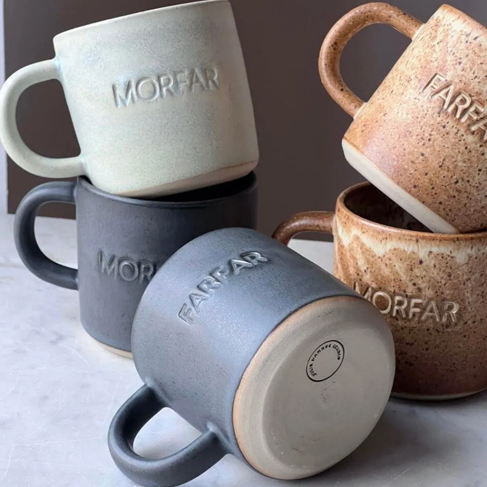 Julie Damhus Studio Oda Morfar Kop Mint^ Keramik & Porcelæn