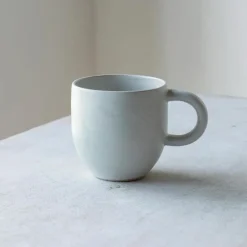 Julie Damhus Studio Oda Rund Kop Med Hank Mint^ Keramik & Porcelæn