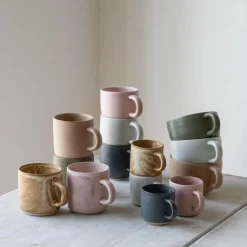 Julie Damhus Studio Oda Te Kop Med Hank Mint^ Keramik & Porcelæn