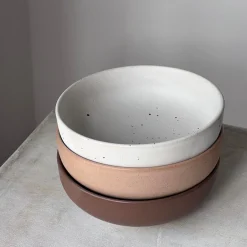 Julie Damhus Studio Oktober Skål Stor Latte^ Køkken|Keramik & Porcelæn