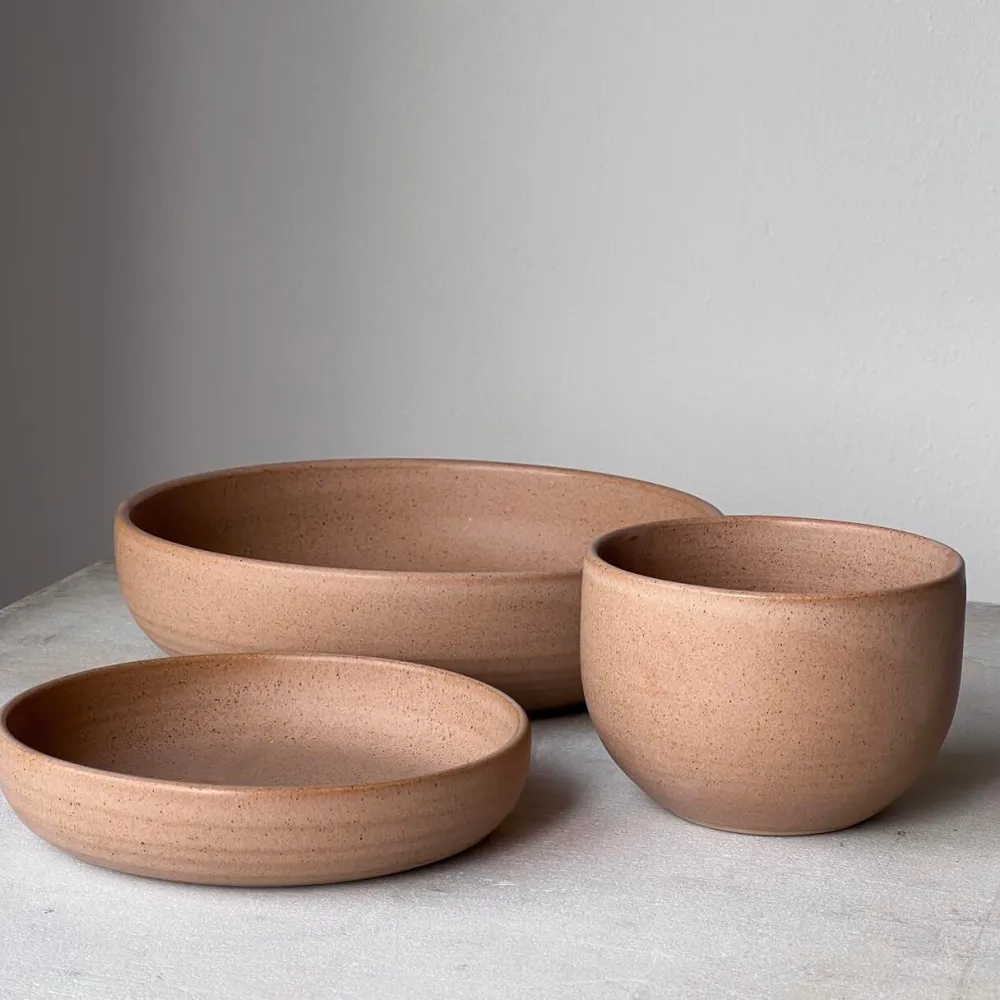 Julie Damhus Studio Oktober Skål Stor Latte^ Køkken|Keramik & Porcelæn