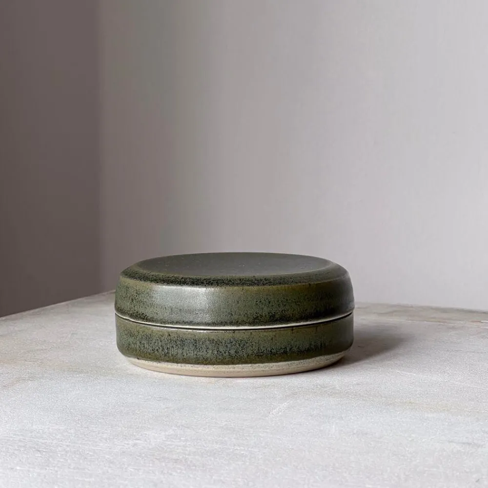Julie Damhus Studio Smykkeskrin Lille Grøn^ Æsker|Keramik & Porcelæn