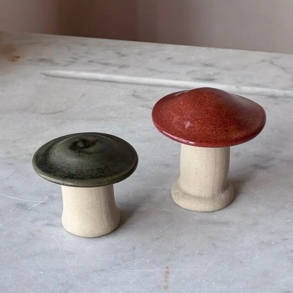 Julie Damhus Studio Svamp Brændt (Lille, Mellem, Stor)^ Julepynt|Juleborddækning