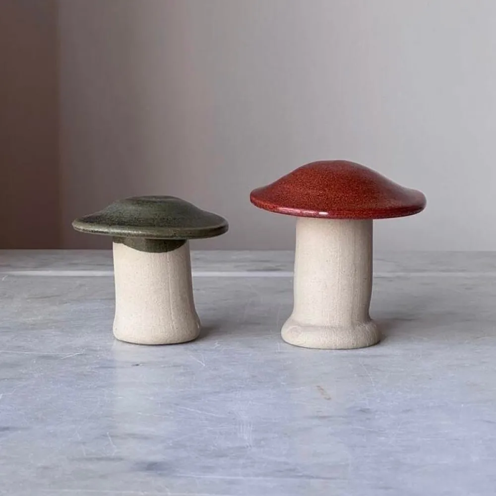 Julie Damhus Studio Svamp Brændt (Lille, Mellem, Stor)^ Julepynt|Juleborddækning