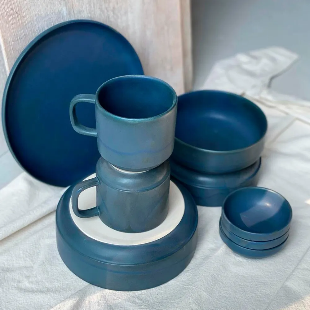 Julie Damhus Studio Toto Kop Blå^ Køkken|Keramik & Porcelæn