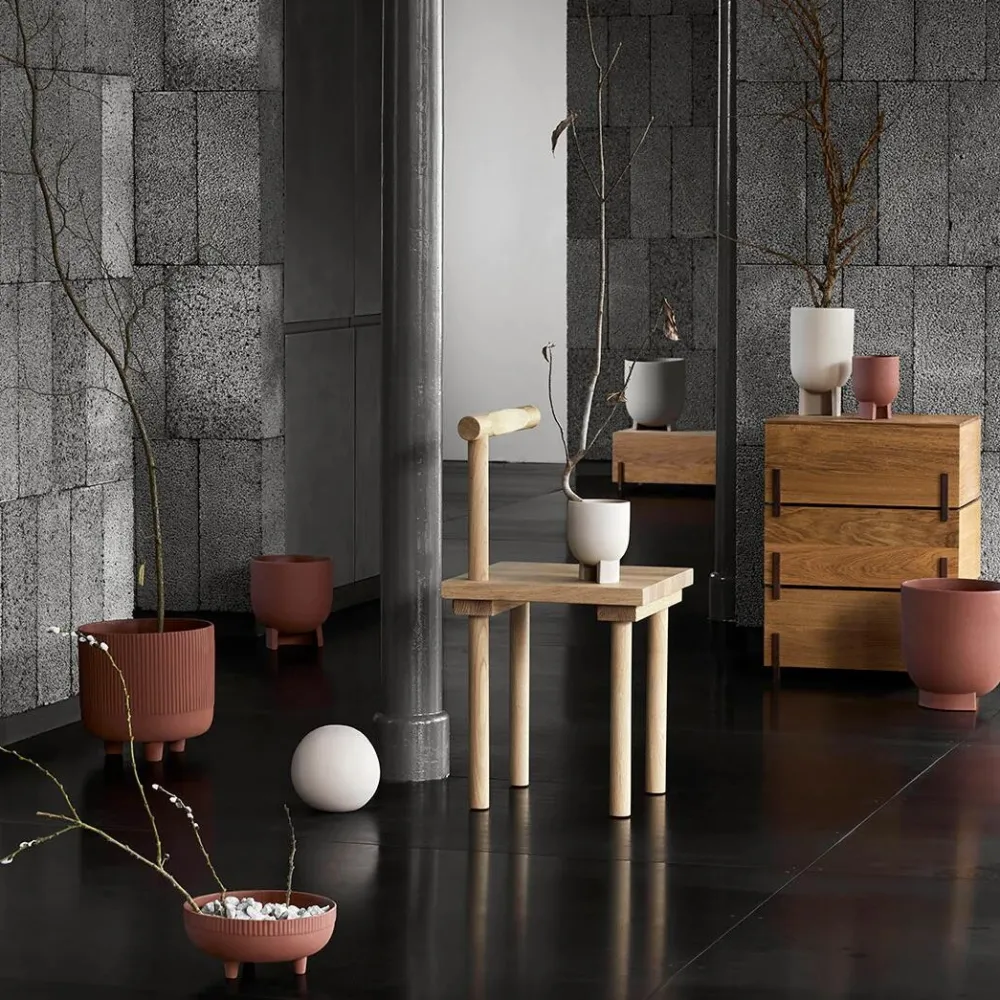 Kristina Dam Studio Serene Flowerpot Small Sand^ Andet Boligtilbehør|Vaser