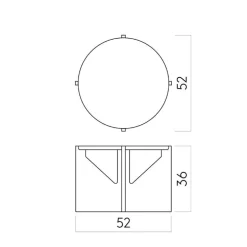 Kristina Dam Studio Simple Table Warm Lacquered Oak^ Borde