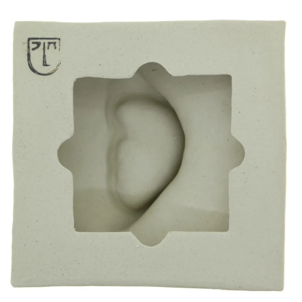 Laoru Laoru Left Ear Relief Copper Green^ Keramik & Porcelæn