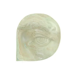 Laoru Laoru Rounded Eye Left Relief Crystal Green^ Keramik & Porcelæn