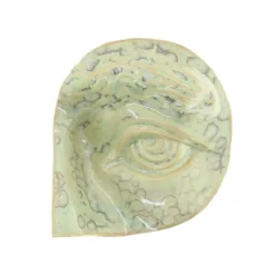 Laoru Laoru Rounded Eye Left Relief Crystal Green^ Keramik & Porcelæn