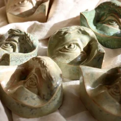 Laoru Laoru Rounded Eye Right Relief Antique White^ Keramik & Porcelæn